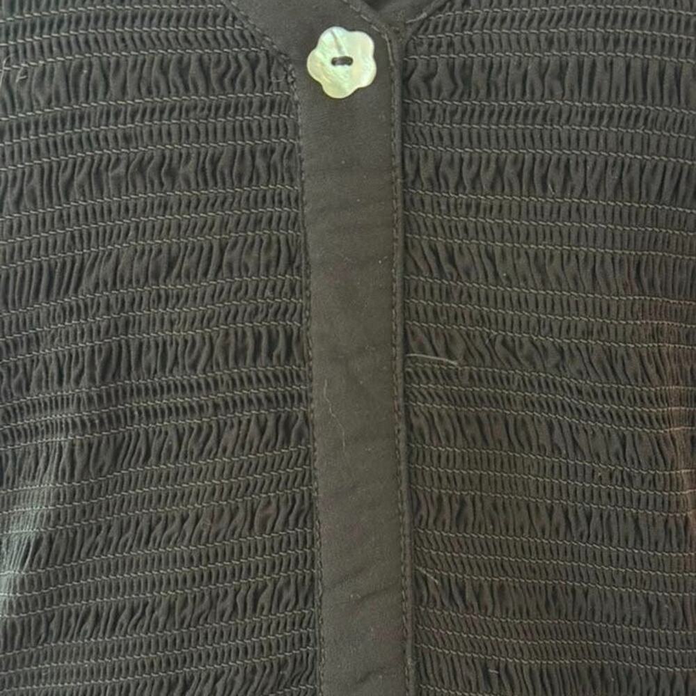 Tuckernuck Gillian Black Smocked Detail Sleeveless Maxi Dress Size Medium - Picture 12 of 13